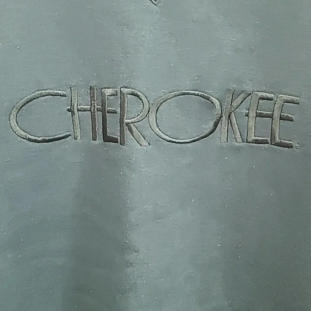 Cherokee Women Sweater‎ Green XL Long Sleeve Crew Neck Vintage Embroidered Logo